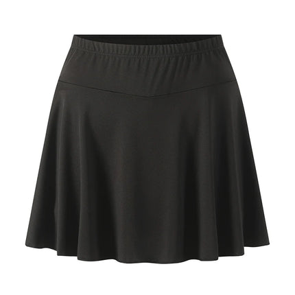 1/3-teiliges Set aus Damen-Midirock, einfarbigen Sommerschutzshorts, plissiertem Rock für Sport und Freizeit, modischem Yoga-Rock