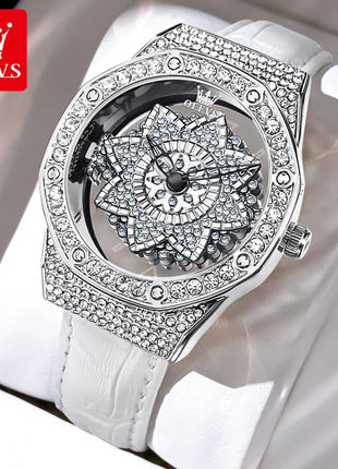 OLEVS 9996 Orologio Elegante di Lusso da Donna, Orologio al Quarzo Scheletrato, Impermeabile, con Quadrante Luminoso e Diamanti, Regalo Originale platinumshop