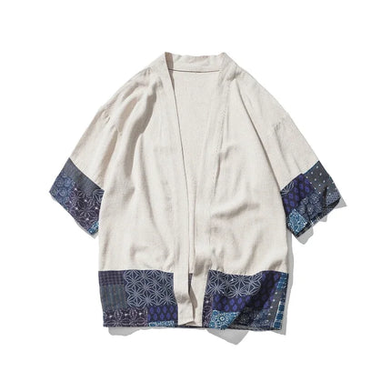 New Cotton Linen Shirt giacche uomo 2023Chinese Streetwear Kimono Shirt Coat Casual comodo Cardigan da uomo Plus Size 5XL