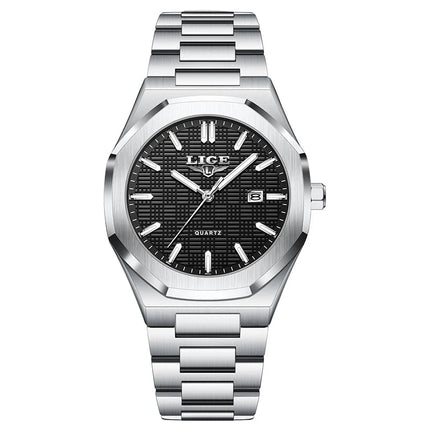 LIGE Orologio da donna elegante e lussuoso, orologio classico alla moda con data automatica, cinturino in acciaio inossidabile, orologi luminosi impermeabili per donna, regalo per signora platinumshop
