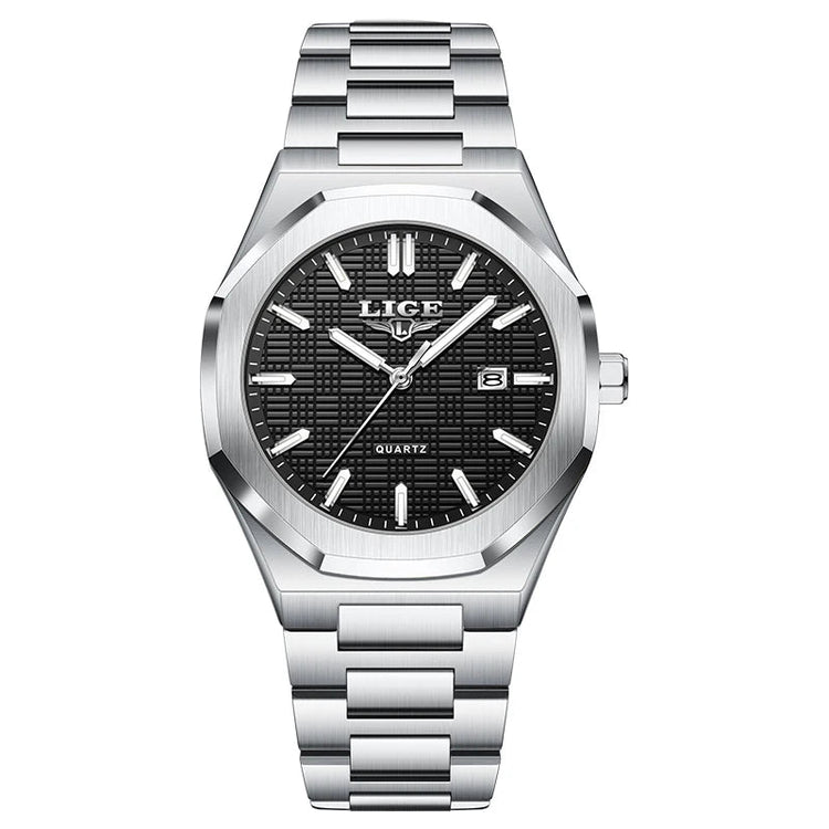 LIGE Orologio da donna elegante e lussuoso, orologio classico alla moda con data automatica, cinturino in acciaio inossidabile, orologi luminosi impermeabili per donna, regalo per signora platinumshop