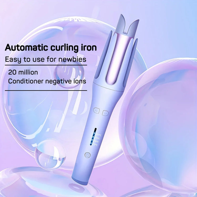 Automatic Rotating Hair Curler 32mm Ceramic Barrel, Professional Wavy Hair Styling Tool for Daily & Party Hairstyle