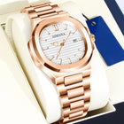 Men's Ultra-Thin Waterproof Quartz Watch with Calendar, High-End Lightweight Design for an Elegant Look