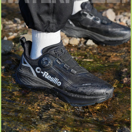 ONEMIX Sneakers da corsa per esterni Scarpe da trail elastiche da uomo Sneakers da donna leggere e traspiranti Coppia scarpe casual impermeabili PlatiNum