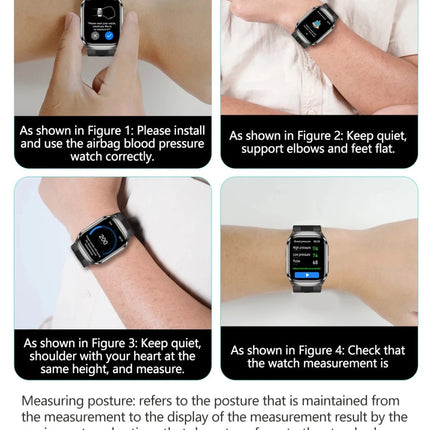 2026 Nuovo aggiornamento AI diagnostico Airbag pressione sanguigna precisa salute SmartWatch acido urico ECG lipidi nel sangue Smartwatch uomo donna platinumshop