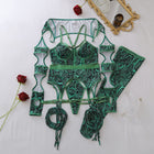 Tornova Erotic Lingerie Personalized Snake Pattern Hollow Strap Design Bodyshaping Sexy Delicate Hot Lingerie Set with Stockings