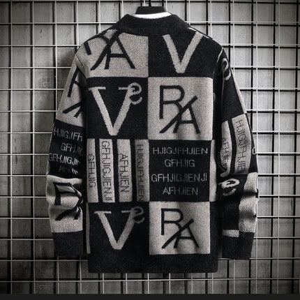 Men Knitted Sweater Stripe Pullovers Printing Round Neck Sweater Autumn/Winter Designer Quality Casual Men Clothing Jumper