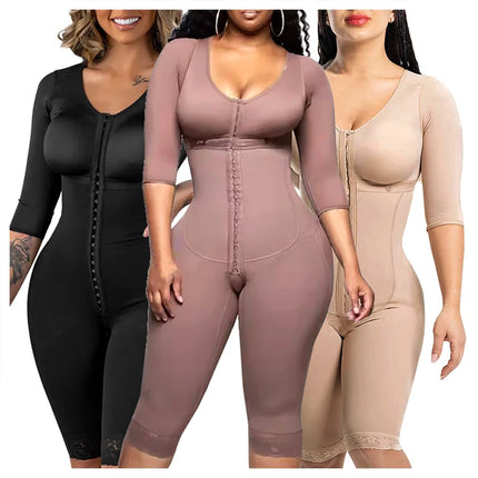 Guaine colombiane per tutto il corpo Shaper Tute ad alta compressione Postoperatorio Dopo il parto Lipo Braccio Vita più sottile Riducendo Shapewear