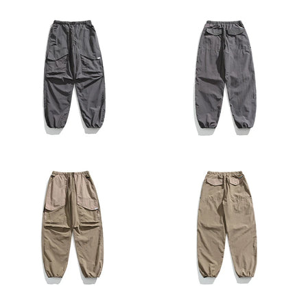 Spring Summer Korean Outdoor Functional Waterproof Cargo Pants For Men Clothing Harajuku Joggers Casual Breathable Pants Male