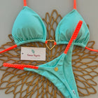 Micro Bikini 2025 Costumi da bagno Donna Costume da bagno Sexy bikini brasiliano di lusso Set Halter Verde Biquini Push Up Pearl Beachwear Donna