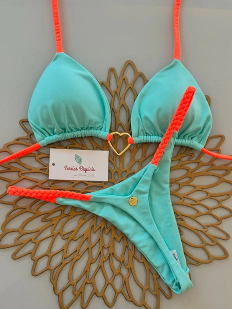 Micro Bikini 2025 Costumi da bagno Donna Costume da bagno Sexy bikini brasiliano di lusso Set Halter Verde Biquini Push Up Pearl Beachwear Donna