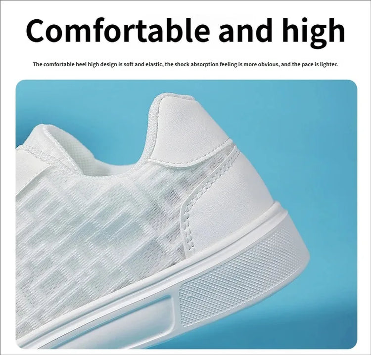 Casual Ell Toe Sneakers Low Top Spor Flats Trendy Versatile Student Leisure Rubber Outsole Summer Breathable Jogging Shoes