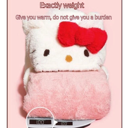 2025 Hello Kitty Pajamas Women'S Autumn And Winter Coral Velvet Thickened Bathrobe Cute Winter Nightgown Long Women'S Suit