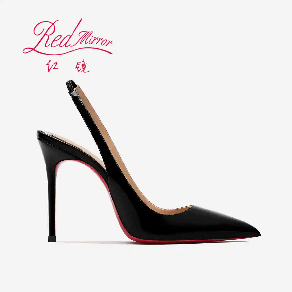 Heeled sandals Red Shiny Bottoms Naked color luxury Hollow 2025 New Elegant High Heels Sexy Slingbacks Ladies Shoes Women shoes