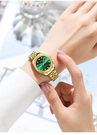 NIBOSI Orologi da donna con diamanti Orologio da donna casual di moda di lusso delle migliori marche Orologio da donna con data settimanale automatica impermeabile Reloj platinumshop