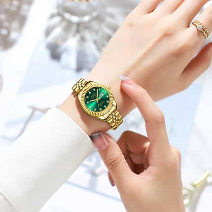 NIBOSI Orologi da donna con diamanti Orologio da donna casual di moda di lusso delle migliori marche Orologio da donna con data settimanale automatica impermeabile Reloj platinumshop