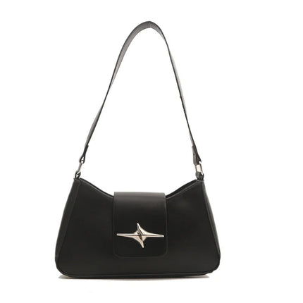 New Style Women's Bag with Lock Closure Fashionable Women Bag Trendy Embossed Women's Shoulder Bag Popular Crossbody Bag PlatiNum