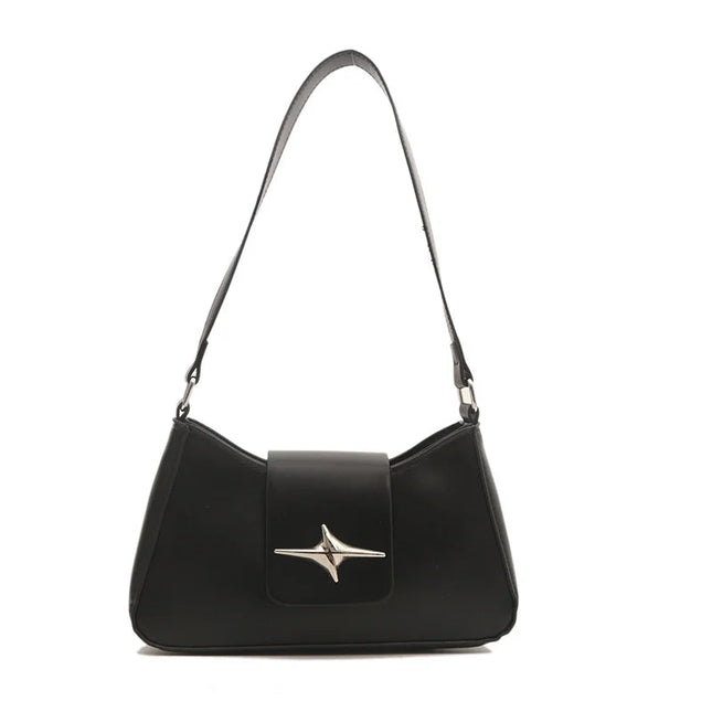 New Style Women's Bag with Lock Closure Fashionable Women Bag Trendy Embossed Women's Shoulder Bag Popular Crossbody Bag PlatiNum