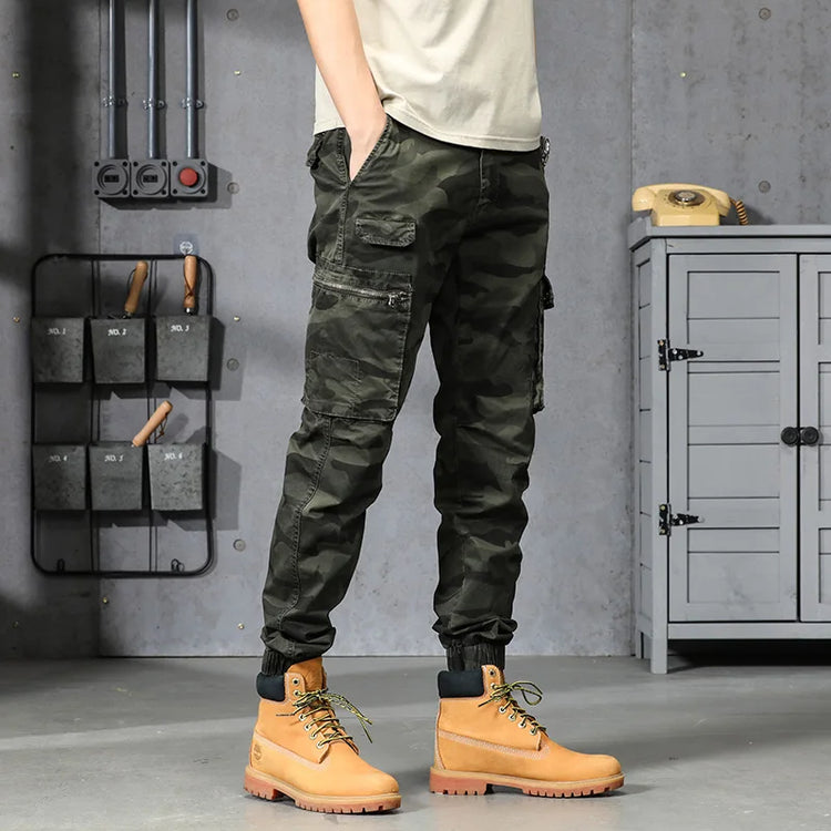 Spring Autumn Men Cargo Camouflage Pants Men Cotton Casual Breeche Bermuda Beach Jogger Pants Mens Trousers Male Dropshipping