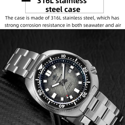 ADDIESDIVE NEW Men's Watch Sapphire Glass AR Coated Quartz Watches AD2511 Reloj Hombre 20Bar Waterproof Luminous Diving Watches