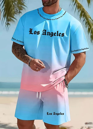 2026 Primavera/Estate Nuovo Top a maniche corte da uomo semplice e casual e pantaloncini casual, set primavera/estate da uomo casual da strada 2 pezzi platinumshop