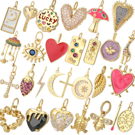 Cute Heart Key Necklace for Women Turtles Animals Collars Diy Pendant Stainless Steel Gold Color Chain High Quality PlatiNum