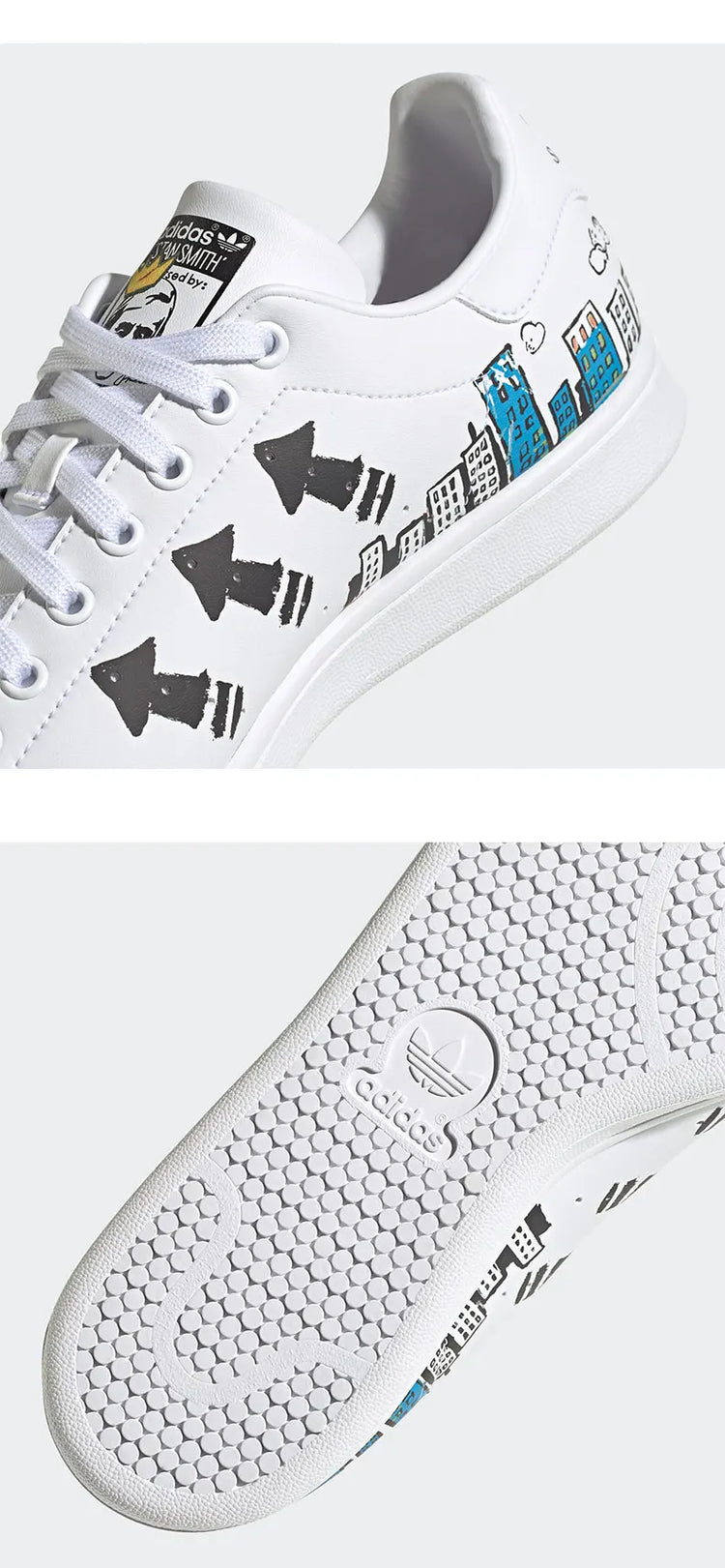 Scarpe da skate unisex originali Adidas STAN SMITH Trefoil GZ8841