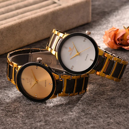 ORLANDO Orologi di lusso da uomo Nuovo arrivato Orologio da polso in acciaio al quarzo oro nero freddo Squisito orologio Masculino Relogio Orologio di moda platinumshop