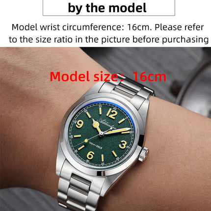 ADDIESDIVE 36mm Hot Sale Men's Watch AD2518 Bubble Mirror Glass 316L Stainless Steel Reloj Hombre 100m Waterproof Quartz Watches