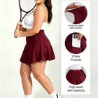 Gonna sportiva da donna Plus Skort, gonna da tennis plissettata con tasche, pantaloncini a vita alta, gonna da golf per allenamento e pickleball