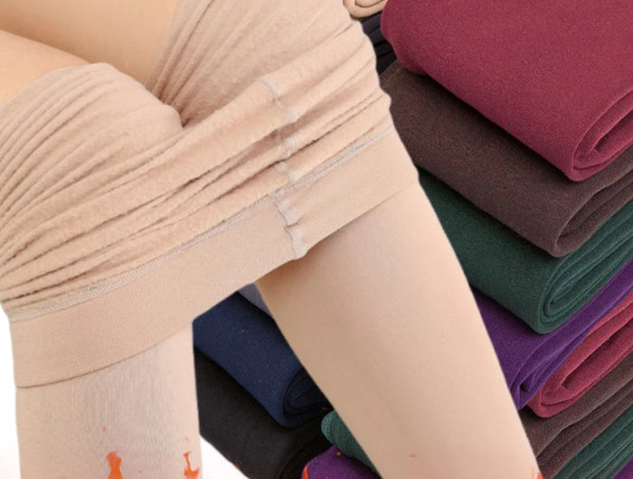 New Women Winter Thermal Leggings Warm High Waist Slim Thicken Velvet Tight Pants Pantyhose Fleece Stretchy Leggings Stockings PlatiNum