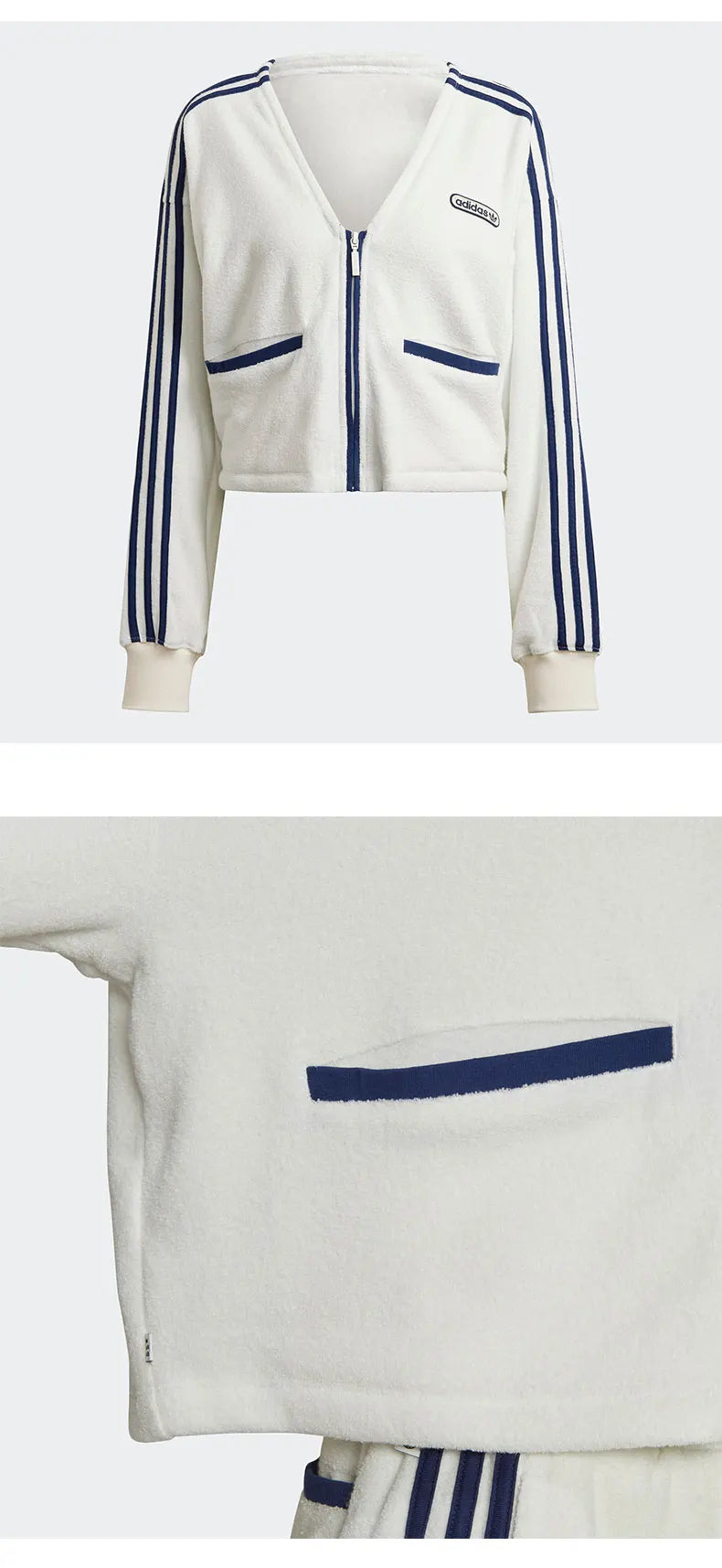 Adidas Originals Women's Fashion Jacket Sport Knit Cardigan HL6585