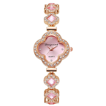 LByzHan Orologio da donna vintage con diamanti e piccolo polso verde senza scatola platinumshop