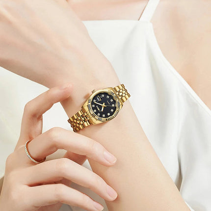 LIEBIG orologi da polso al quarzo eleganti di lusso delle migliori marche orologi automatici di moda per le donne orologio con cinturino in acciaio inossidabile Reloj Mujer platinumshop