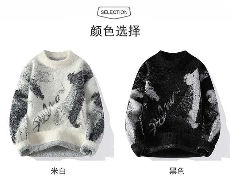 2026 Winter Sweaters for male men thick O-neck sweater men Student youth sweaters autumn Men's wool Casual Knitwear Pullover