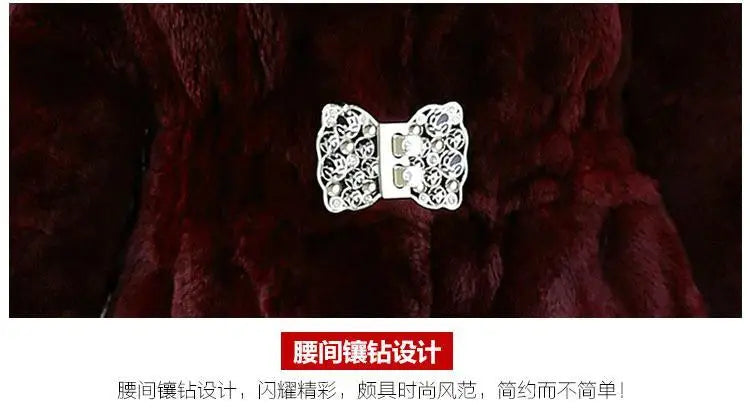 Oversize Women's Winter Plush Coat Female Thick Fur Warm Jackets 2024 New V-neck Faux Fur Collar Clothes Comfort Furry Coats