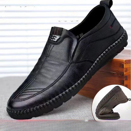 Mocassini da uomo in pelle PU antiscivolo appartamenti da passeggio traspiranti slip on da esterno scarpe casual per scarpe da ginnastica da guida per ufficio da lavoro maschile2