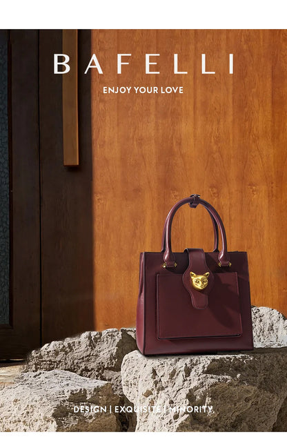 BAFELLI Borsa da donna in pelle di lusso 2025 Nuovo modello Borsa a tracolla portatile multi-scomparto di grande capacità Pendolari di moda