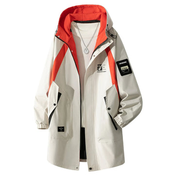 8XL Plus Size Men Jackets Windbreaker Long Hooded Coat Man Big Size 7XL Jackets Outwear