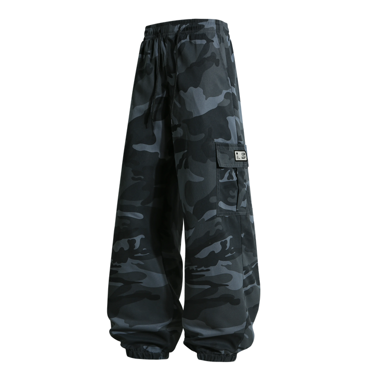 Men's  Camouflage Cargo Pants Sweatpants Outdoor Bunched Long Trousers  Casual Autumn Multi-Pocket Durable Workwear Male Trouser
