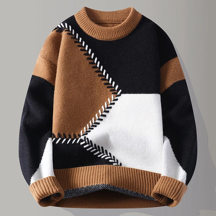 Winter Sweaters men Letter pattern thick sweater men Student youth sweaters autumn Men's wool pullovers full
