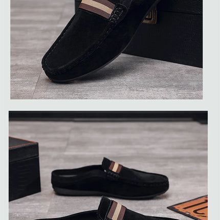 Mocassino 2026 ‌   Scarpe da uomo leggere estive, modello mocassino, slip-on traspiranti casual con mezza soletta, per uomo
