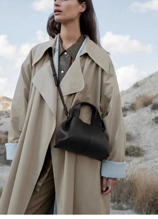 Borsa Hobo da Donna, in Morbida Pelle Martellata con Manico Superiore e Tracolla Regolabile per Lavoro, Viaggi e Outfit Quotidiani