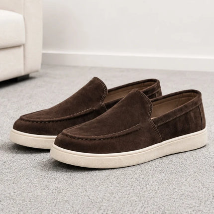 Scarpe casual da uomo estive, comode, con plateau, mocassini di design, traspiranti, slip-on, scarpe da ufficio piatte da uomo