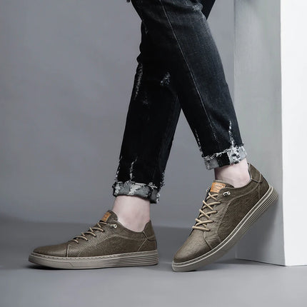 Italian Brand Black Genuine Leather Oxford Shoes UNISEX Casual Shoes Lace Up Flat Sneakers  Luxury Shoes for Men Big Size: 36-47