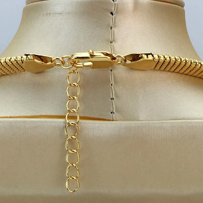 Vendita calda gioielli placcati in oro italiano banchetto per feste di matrimonio da donna grande ciondolo leggero set di gioielli audaci FHK16803