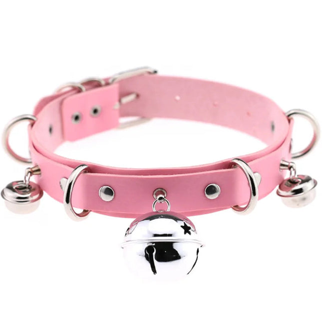 1Pc Harajuku Cuore Sexy Rivetti Cuoio DELL'UNITÀ di elaborazione Nero Goth Punk Girocollo Per Y2K Ragazze FAI DA TE Goth Star Pentagramma Collane Grosse Gioielli PlatiNum