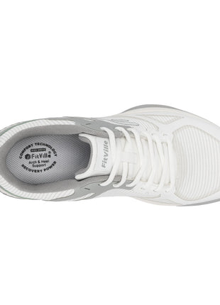 FitVille Scarpe da pickleball larghe da uomo Scarpe da tennis Scarpe da tennis da cancha intera con supporto per l'arco plantare Scarpe sportive leggere antiscivolo