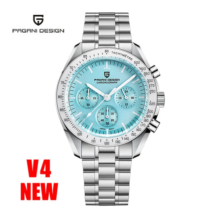 PAGANI DESIGN PD1701 Orologi da uomo di lusso in oro Orologi da polso al quarzo Cronografo VK63 Orologio da uomo AR Orologio con specchio in zaffiro Regali