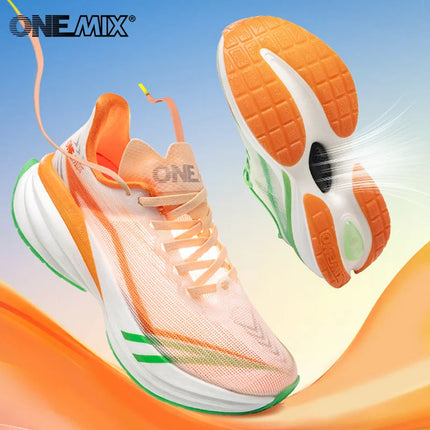 ONEMIX 2025 Estate Autunno Scarpe da corsa per uomo Design leggero Maratona ad asciugatura rapida Supporto per assorbimento degli urti Scarpe da ginnastica maschili platinumshop